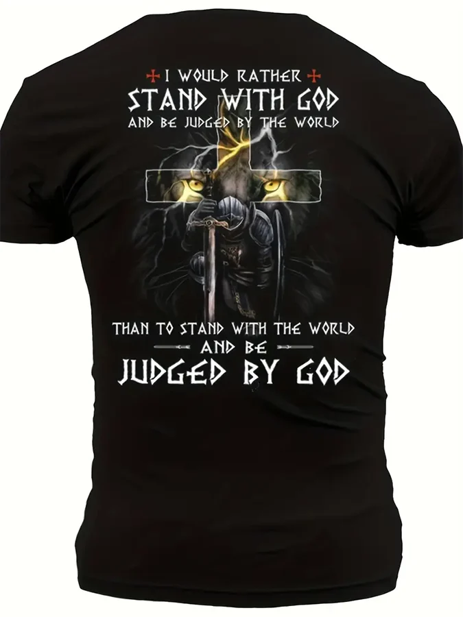 Men's Vintage Faith Print T-Shirt