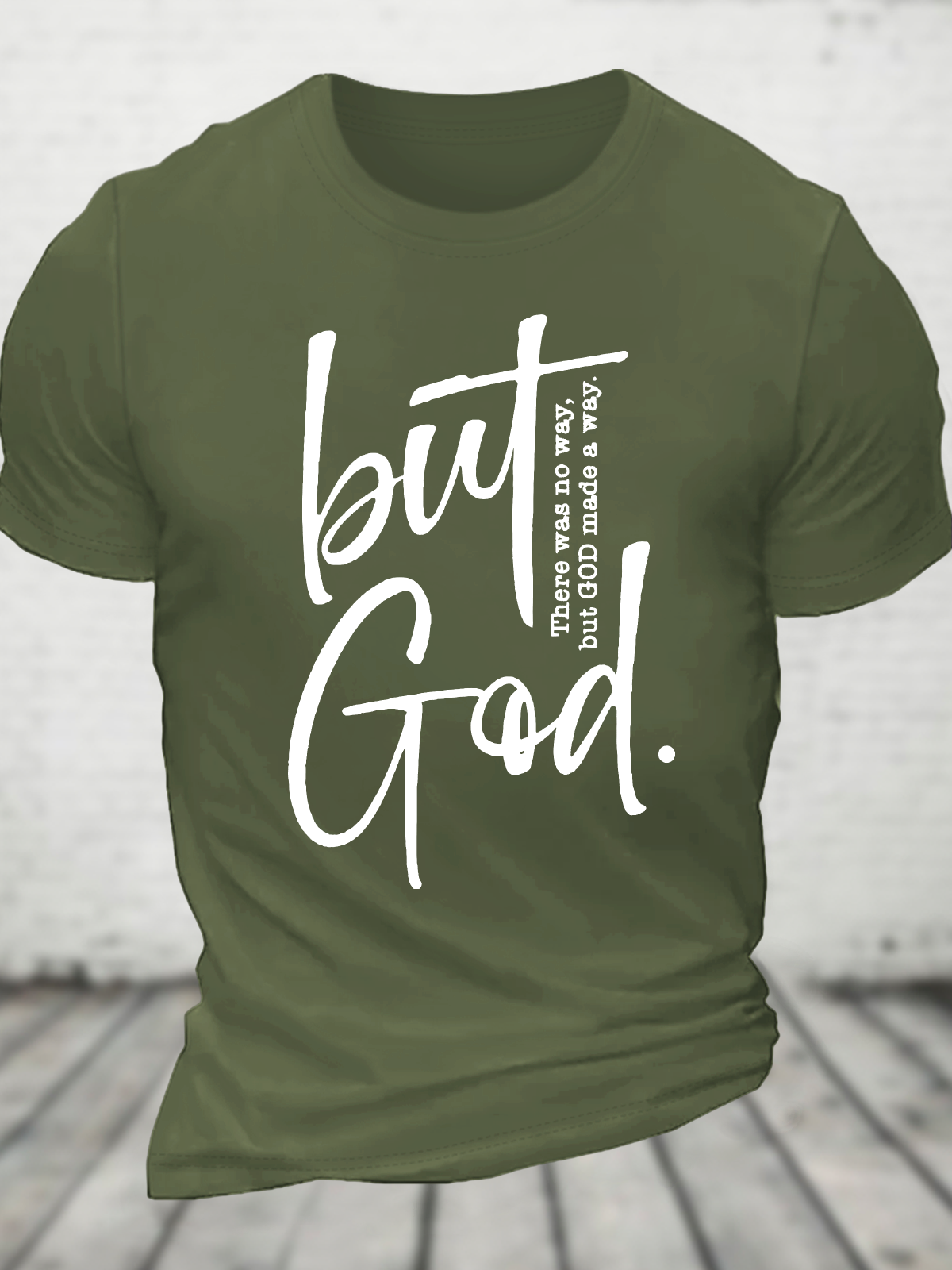 There Is No Way But God Made A Way Christian Cotton T-Shirt