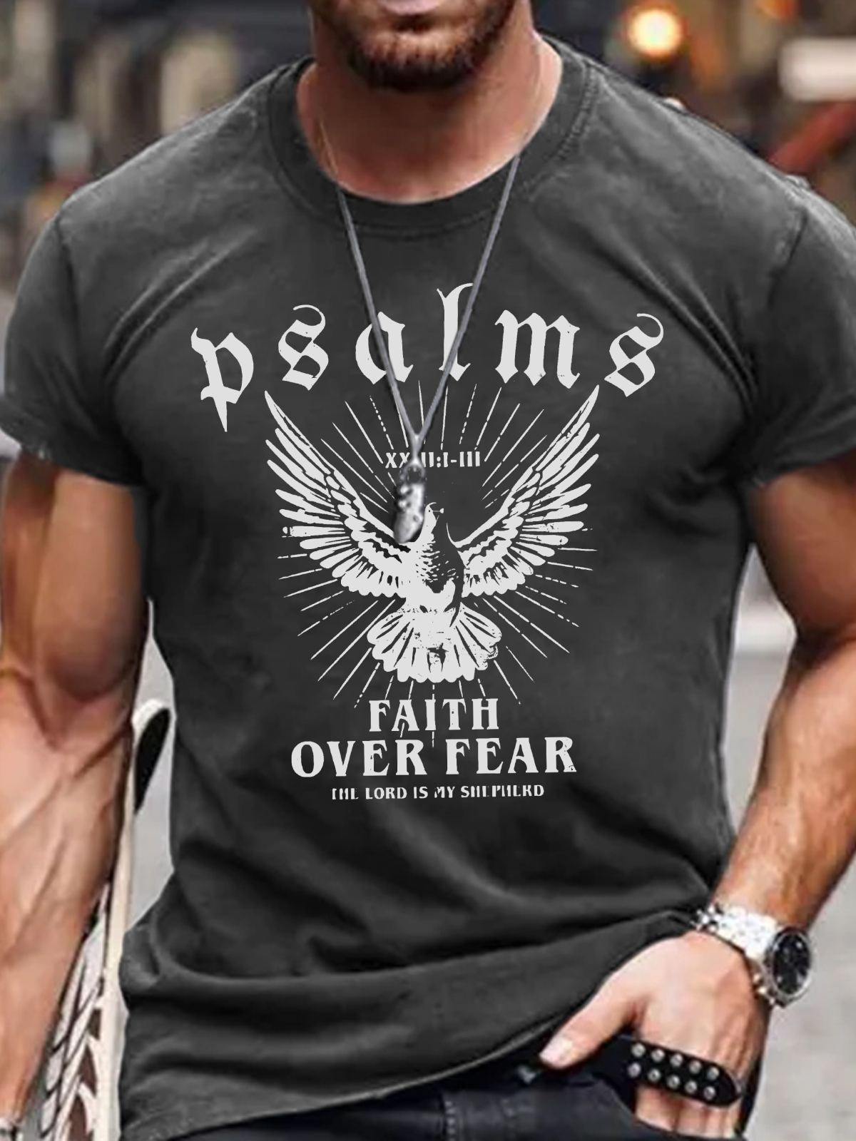 Faith Over Fear Christian Cotton T-Shirt