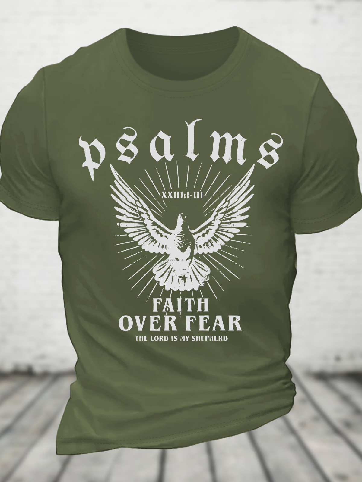 Faith Over Fear Christian Cotton T-Shirt