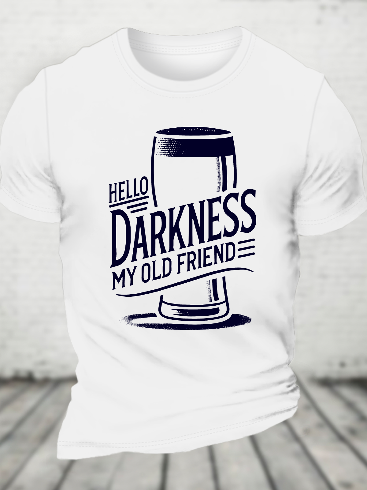 Hello Darkness My Old Friend Cotton T-Shirt