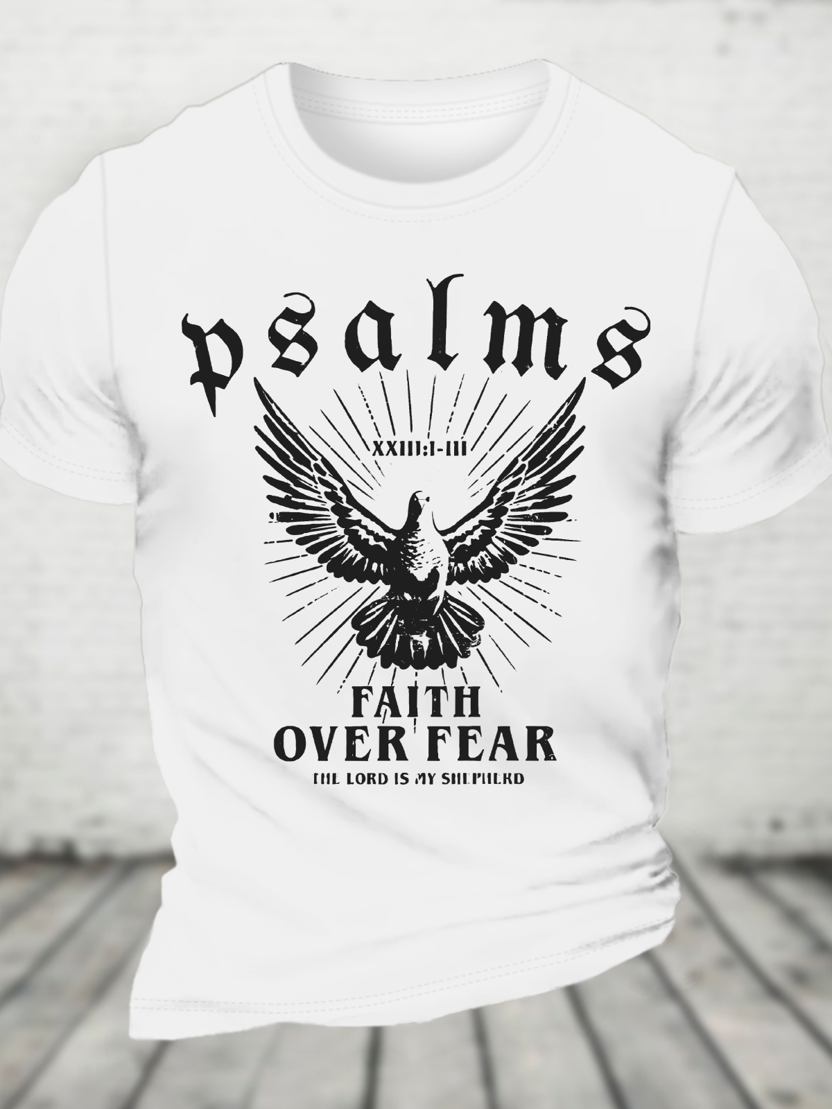 Faith Over Fear Christian Cotton T-Shirt