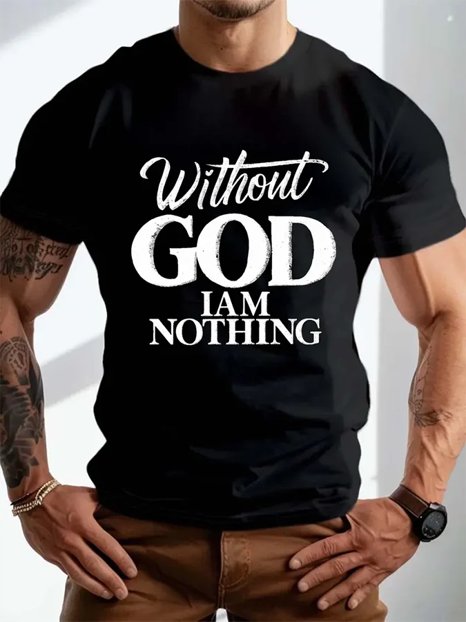 Men's Vintage Faith Print T-Shirt