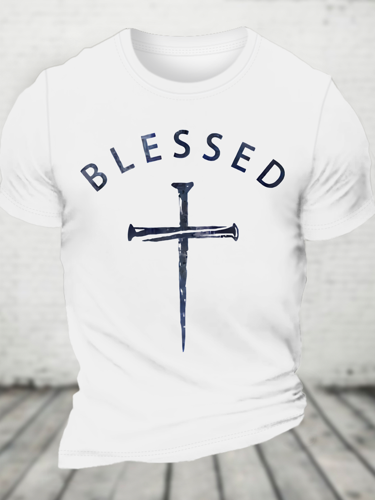 Blessed Cross Cotton T-Shirt