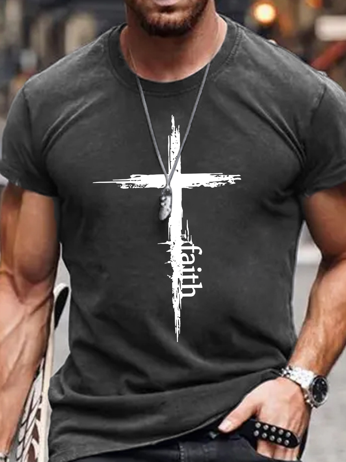 Cross Faith Cotton T-Shirt