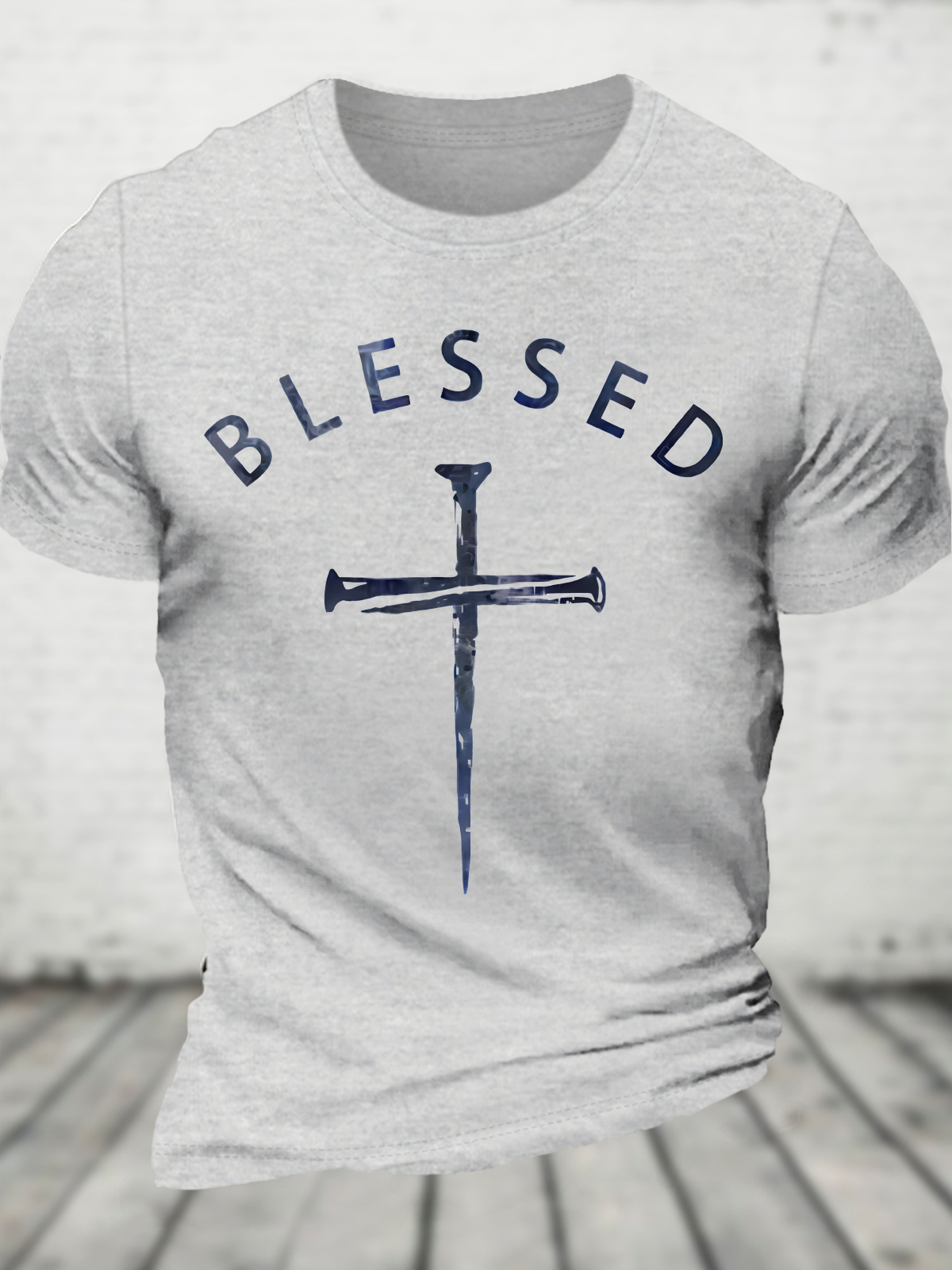 Blessed Cross Cotton T-Shirt