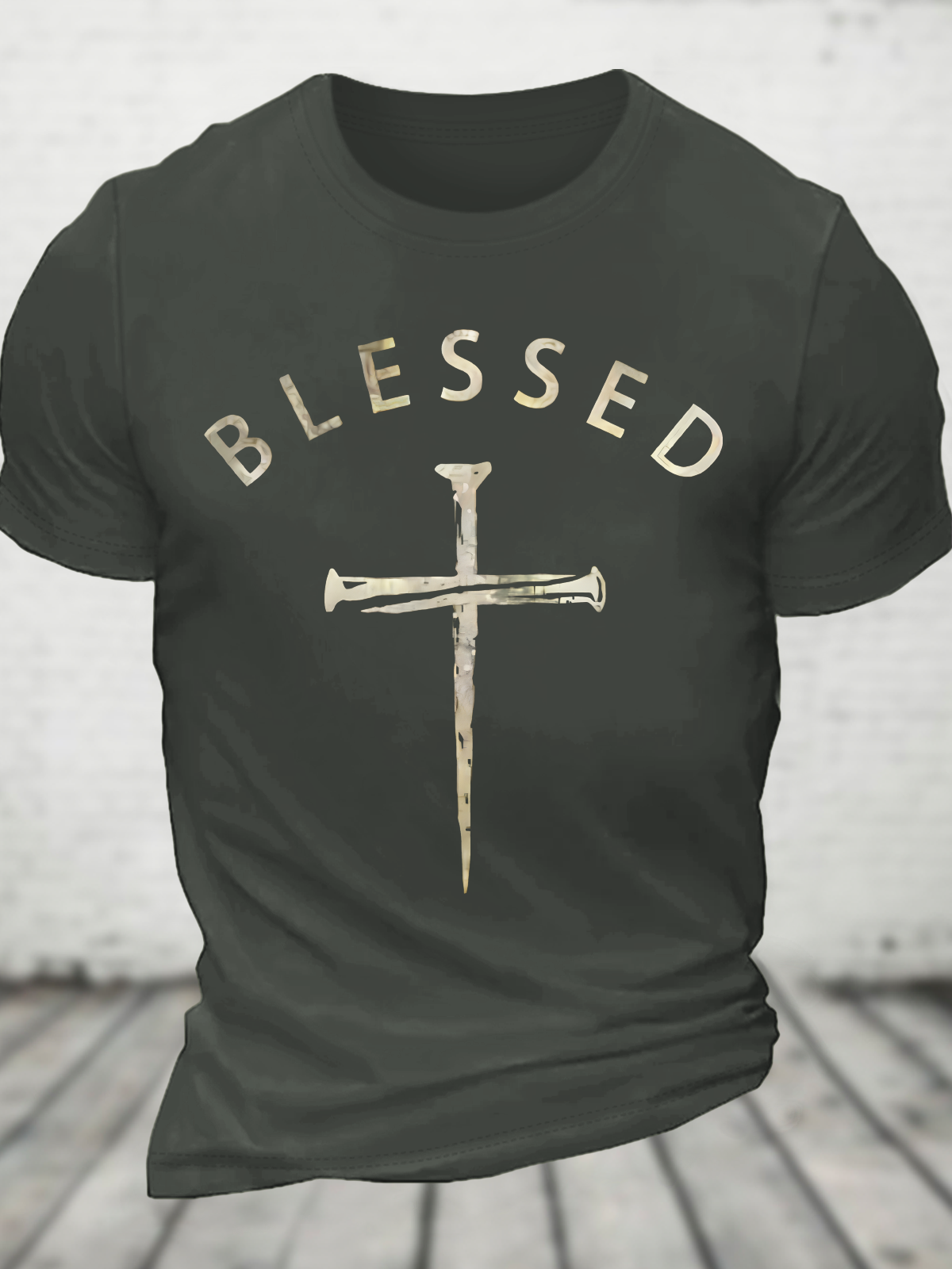 Blessed Cross Cotton T-Shirt