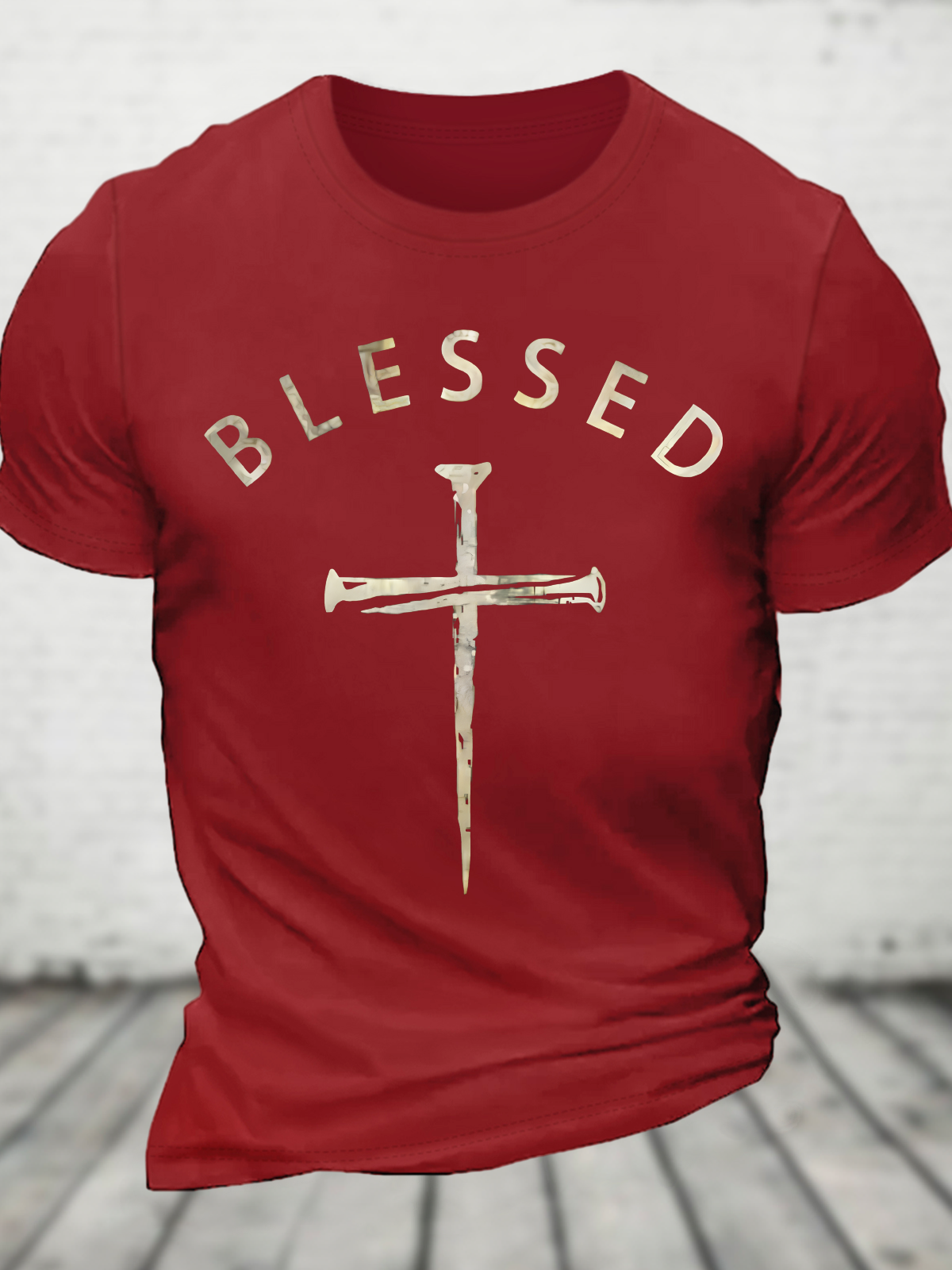 Blessed Cross Cotton T-Shirt