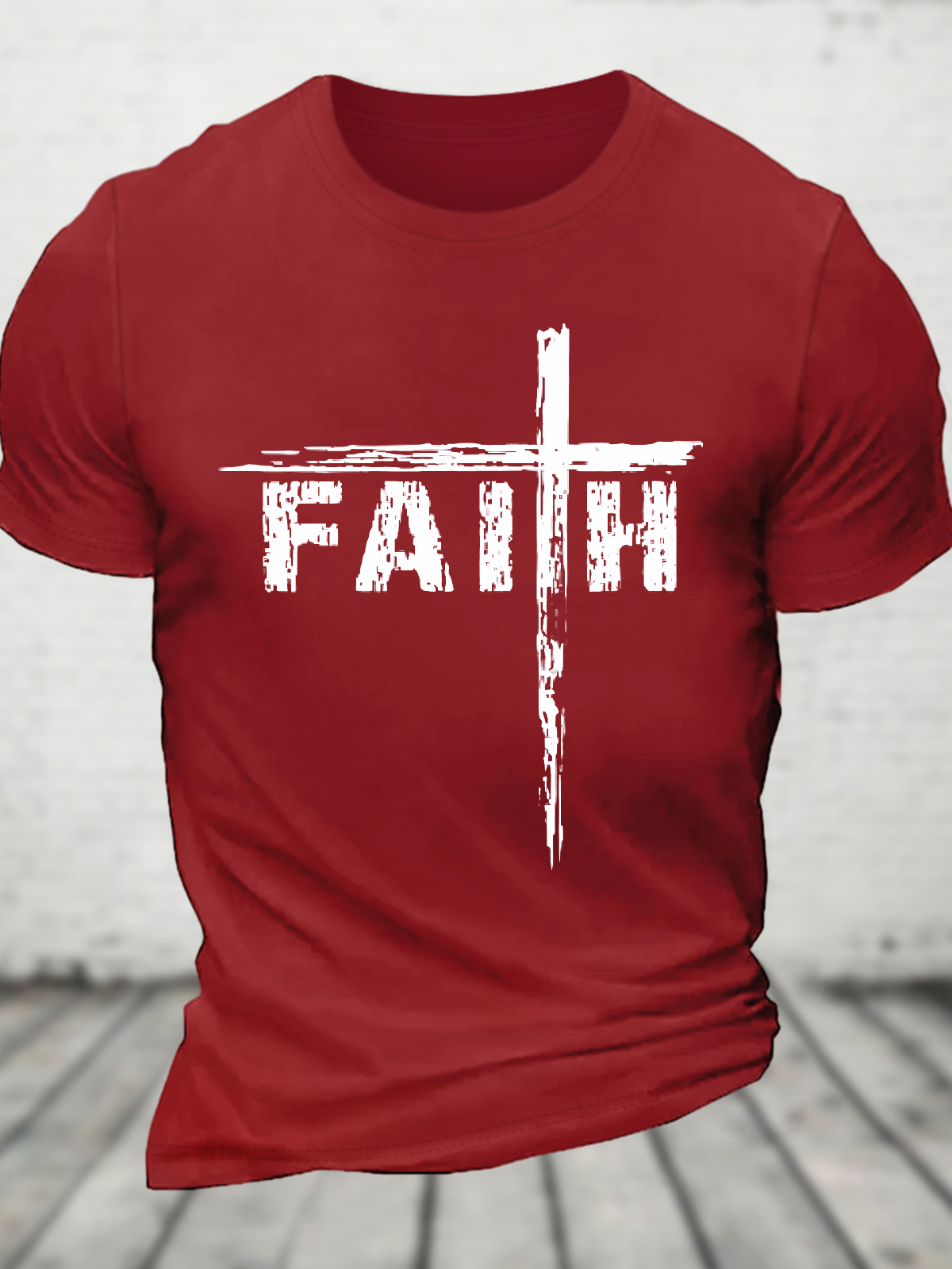 Faith Cross Cotton T-Shirt