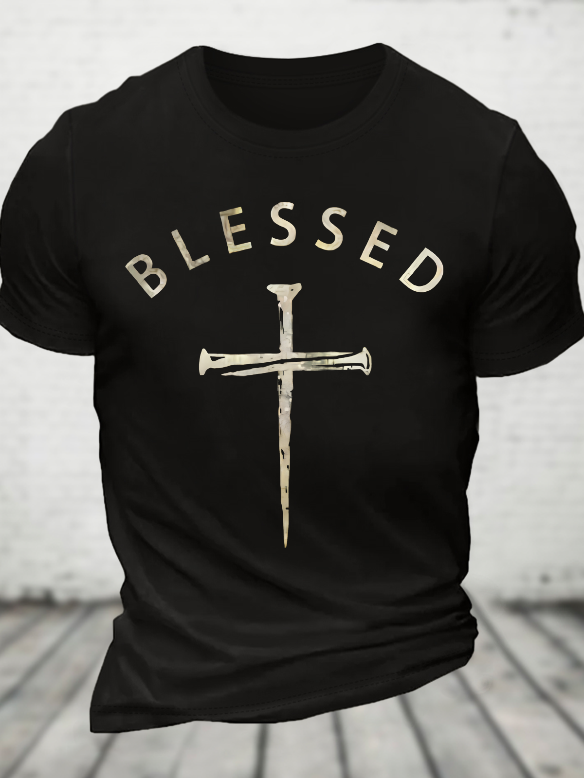 Blessed Cross Cotton T-Shirt