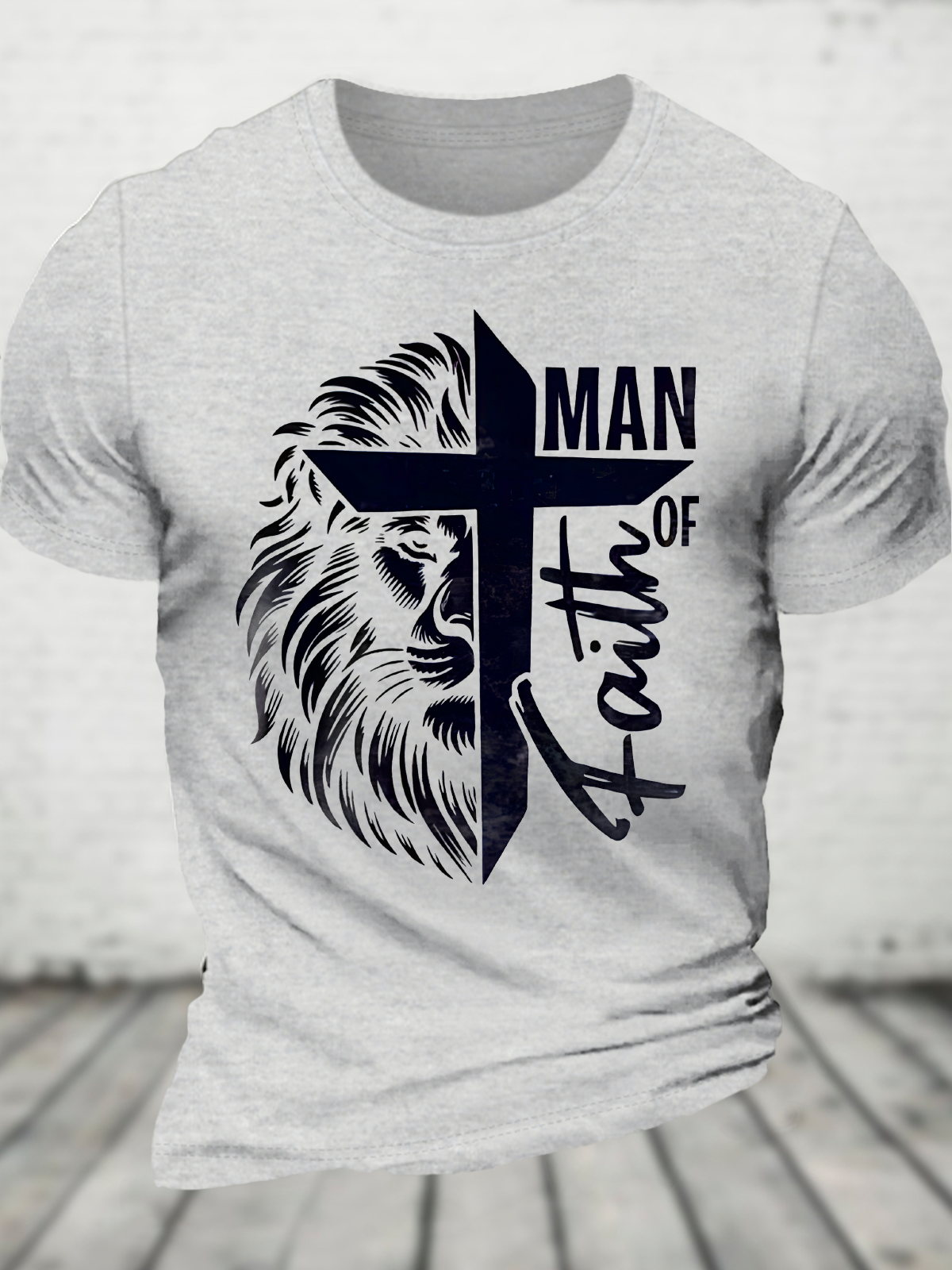 Faith Roll Design Cotton T-Shirt