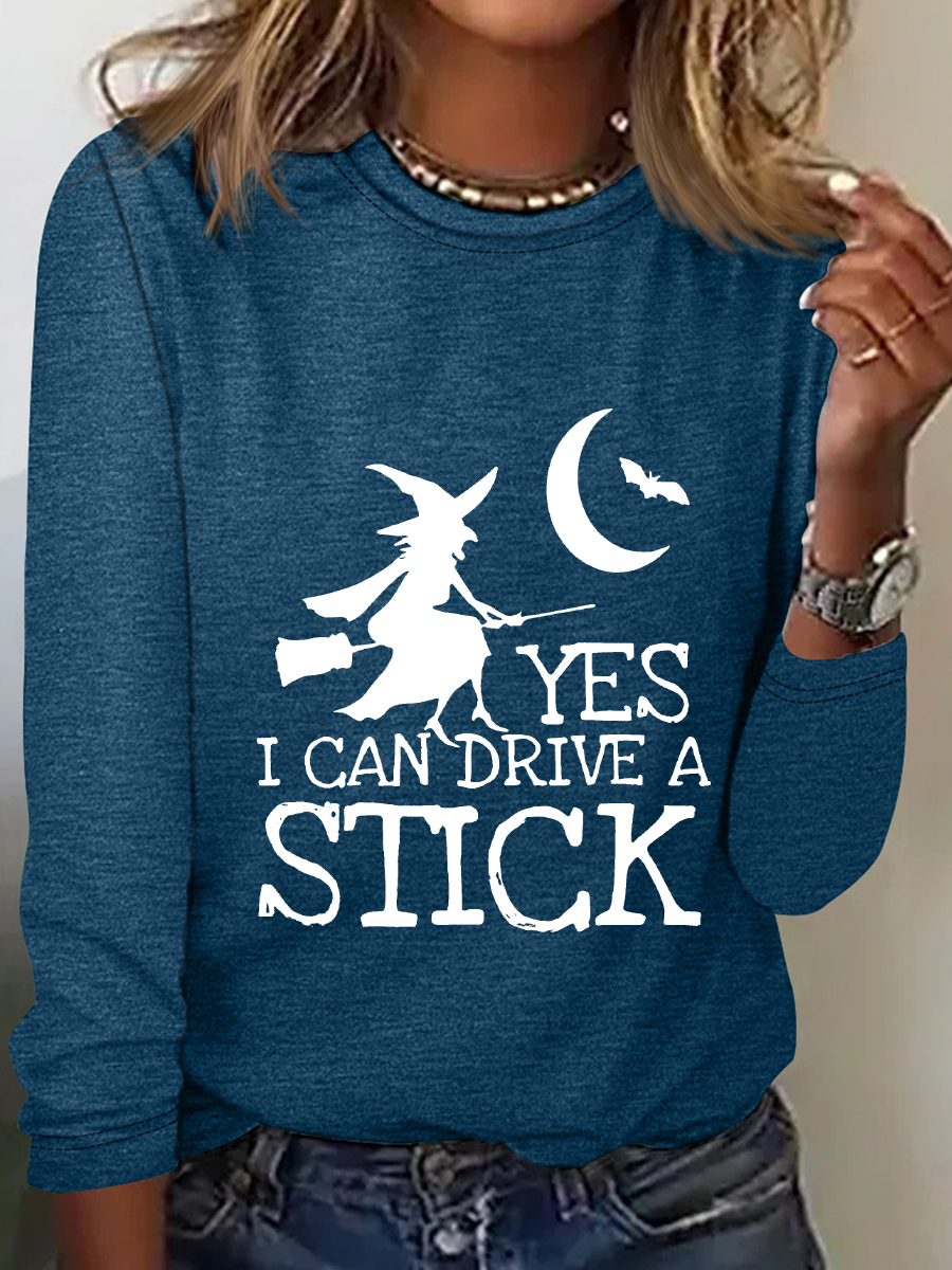 Halloween Buckle Up Buttercup You Just Flipped My Witch Switch Casual Long Sleeve Shirt