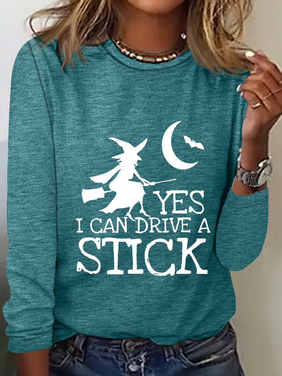 Halloween Buckle Up Buttercup You Just Flipped My Witch Switch Casual Long Sleeve Shirt