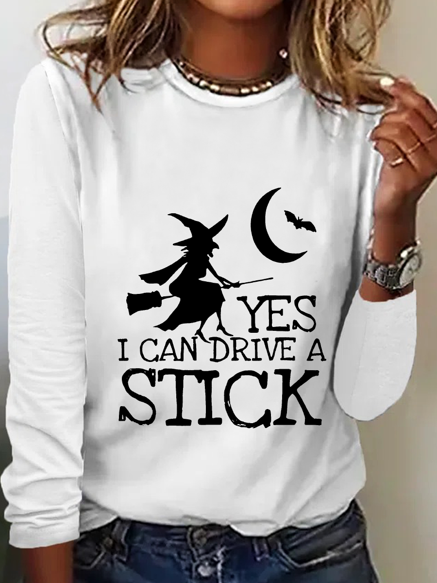 Halloween Buckle Up Buttercup You Just Flipped My Witch Switch Casual Long Sleeve Shirt