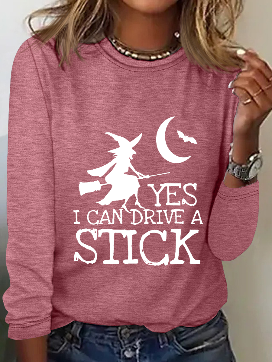 Halloween Buckle Up Buttercup You Just Flipped My Witch Switch Casual Long Sleeve Shirt