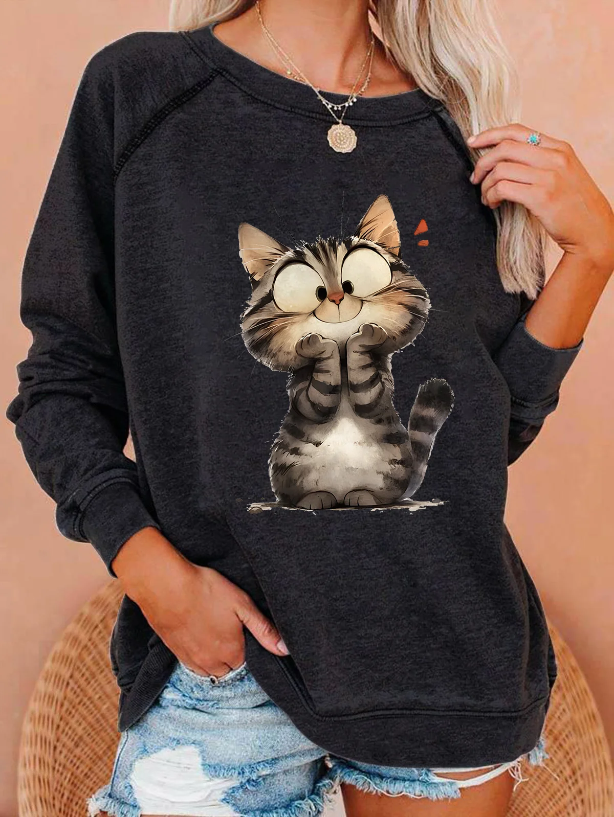 Funny Cat Casual Sweatshirt