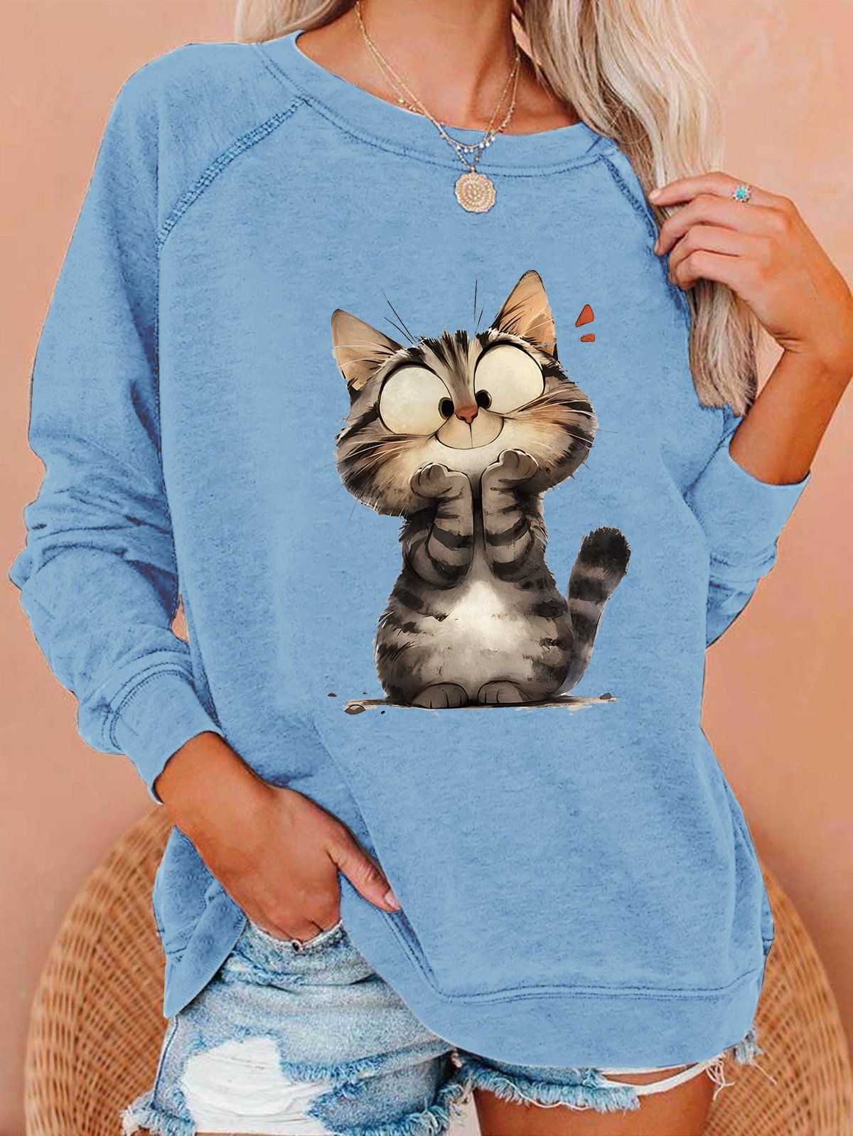 Funny Cat Casual Sweatshirt