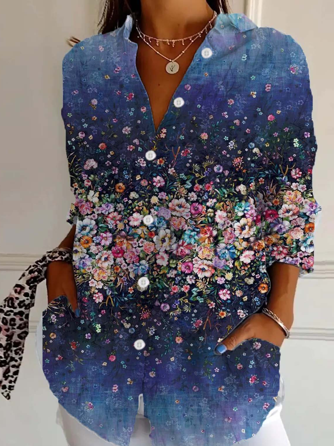 Floral Casual Early Autumn  Shirt