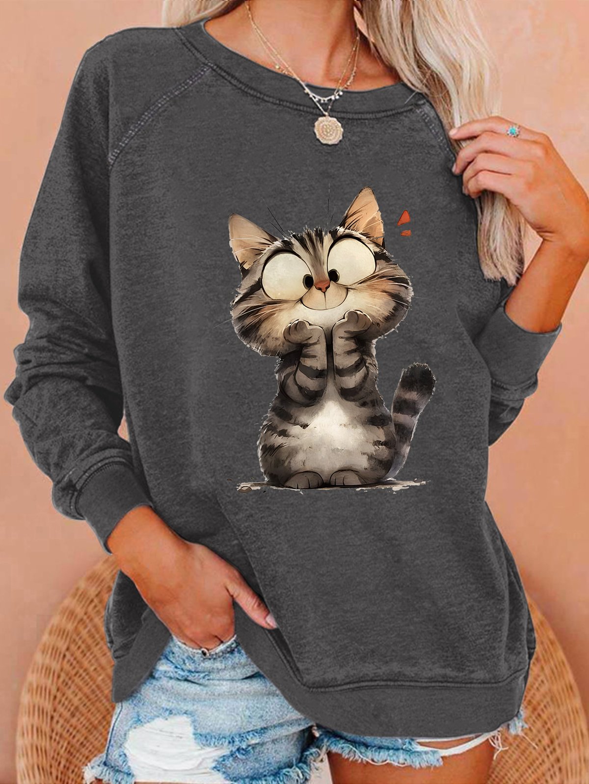 Funny Cat Casual Sweatshirt