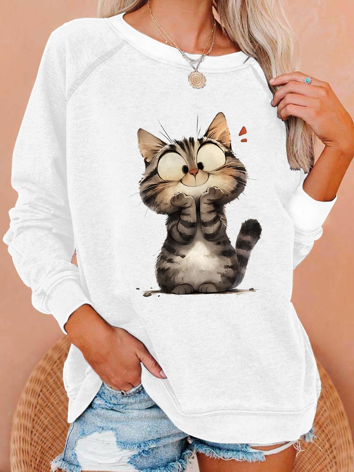 Funny Cat Casual Sweatshirt