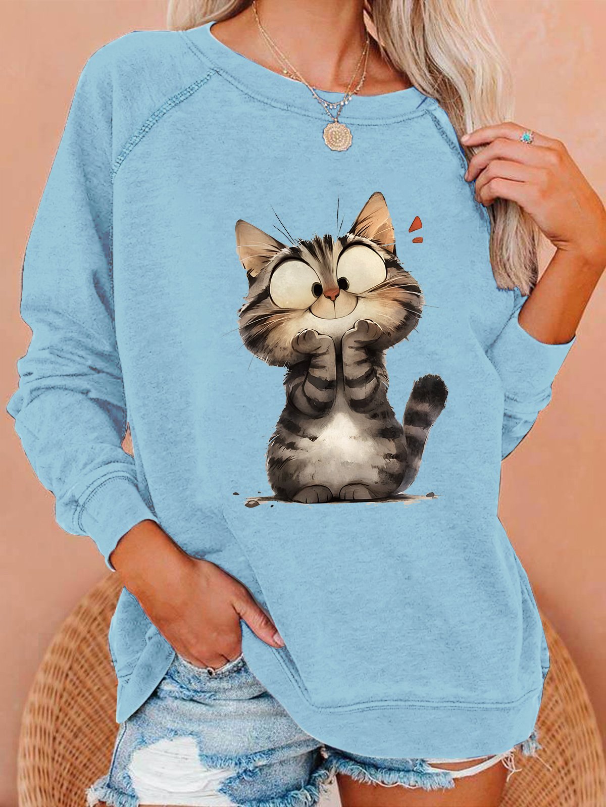 Funny Cat Casual Sweatshirt