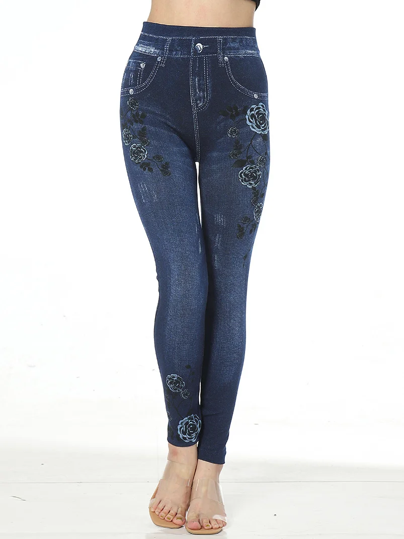 Tight Casual Floral High Elasticity Leggings