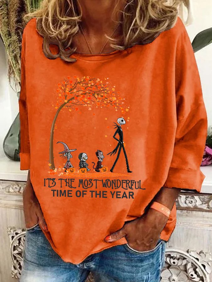 It's The Most Wonderful Time Of The Year Halloween Casual Sweatshirt