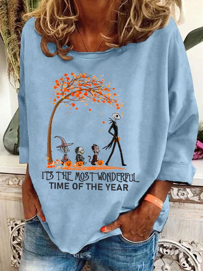 It's The Most Wonderful Time Of The Year Halloween Casual Sweatshirt