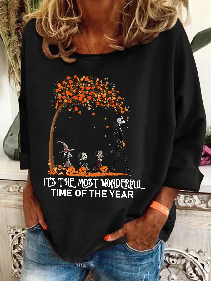 It's The Most Wonderful Time Of The Year Halloween Casual Sweatshirt