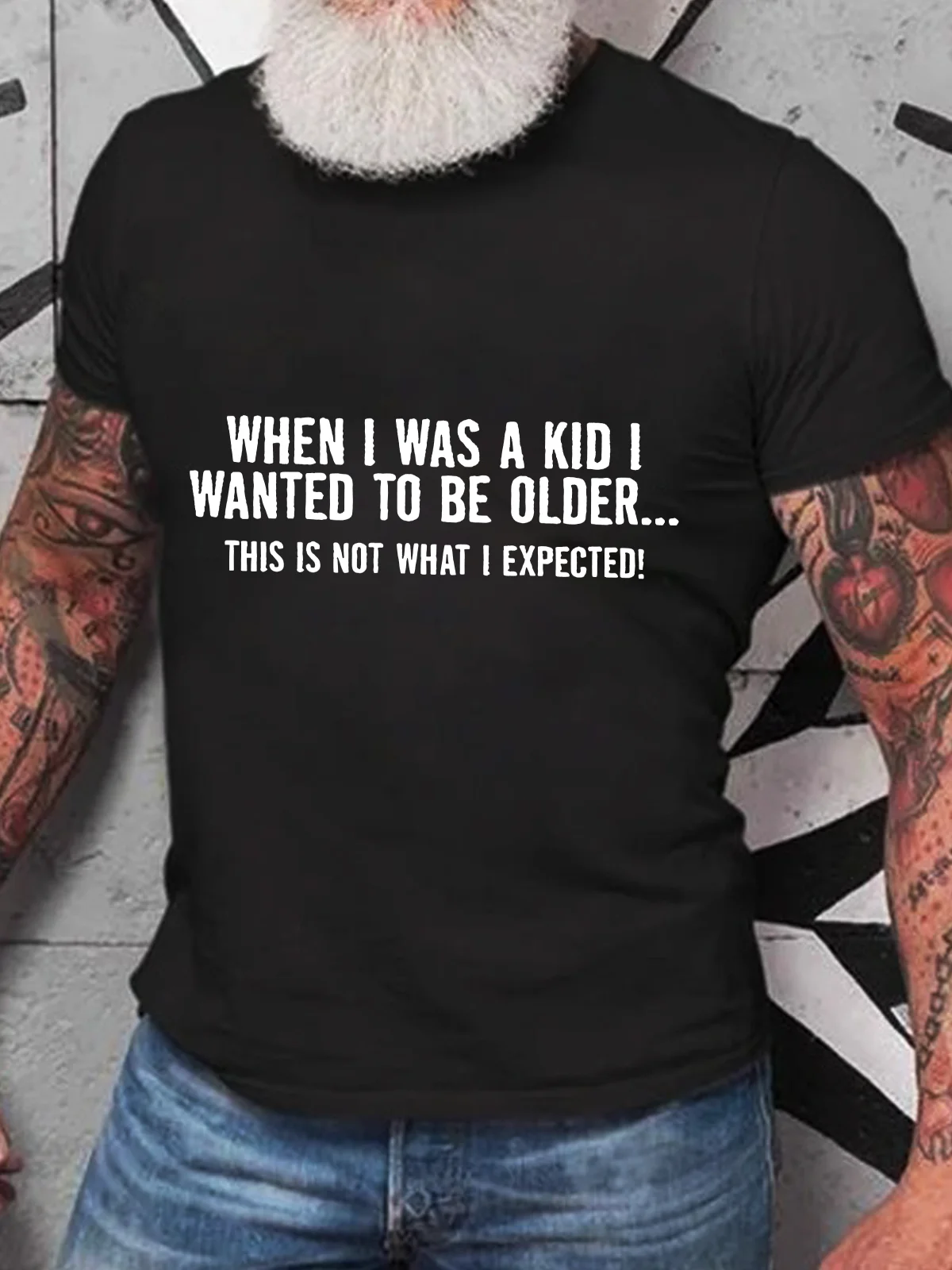 When I Was A Kid This Is Not What I Expected Cotton T-Shirt