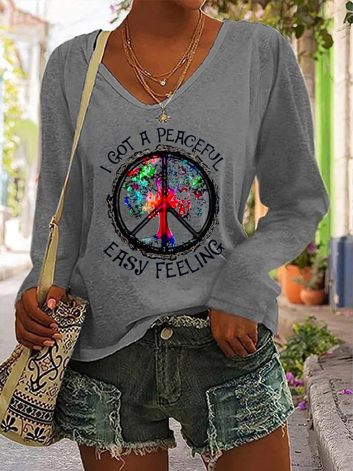 Loose Casual Hippie T-Shirt