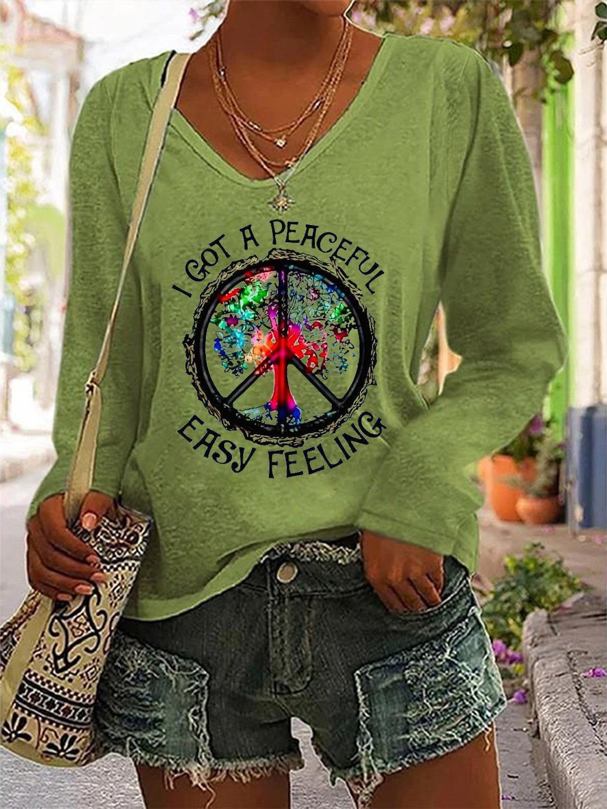 Loose Casual Hippie T-Shirt