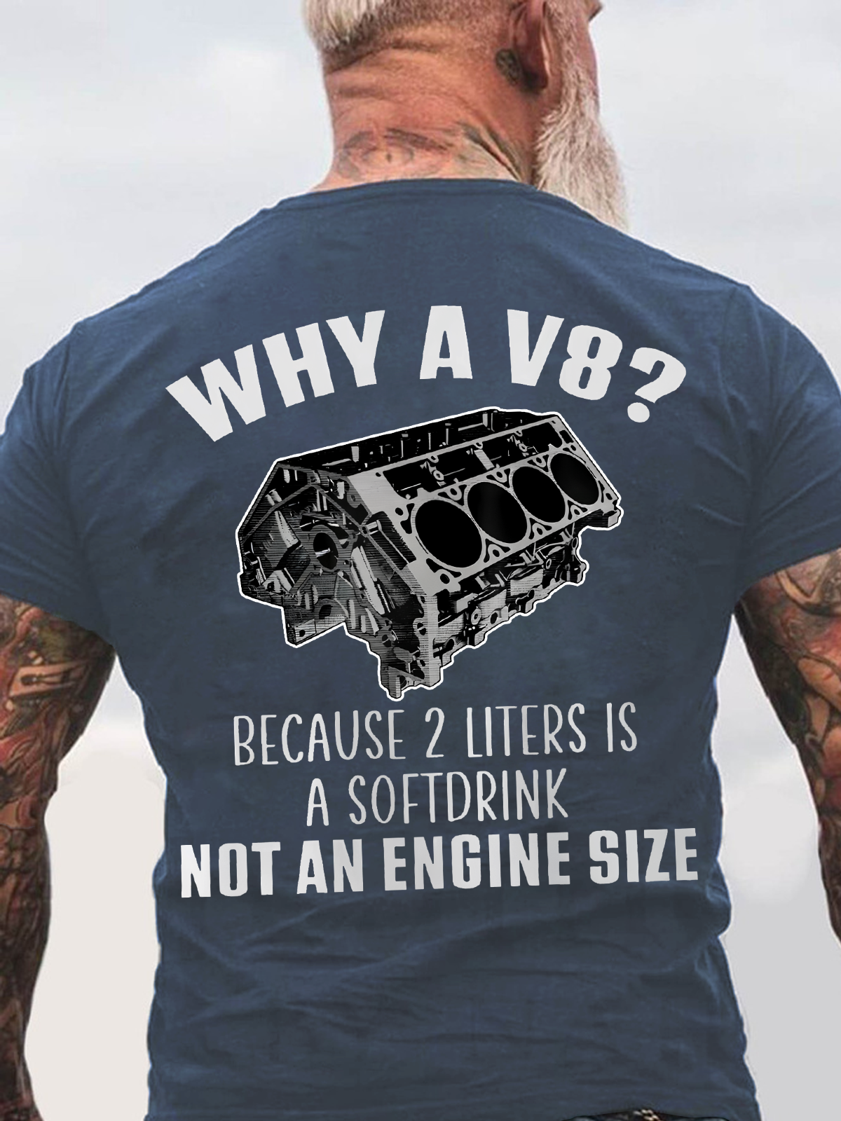 Why A V8 Back Cotton T-Shirt