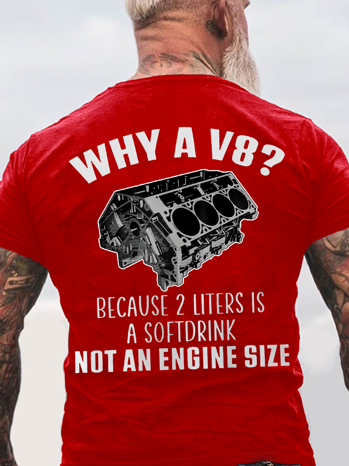 Why A V8 Back Cotton T-Shirt