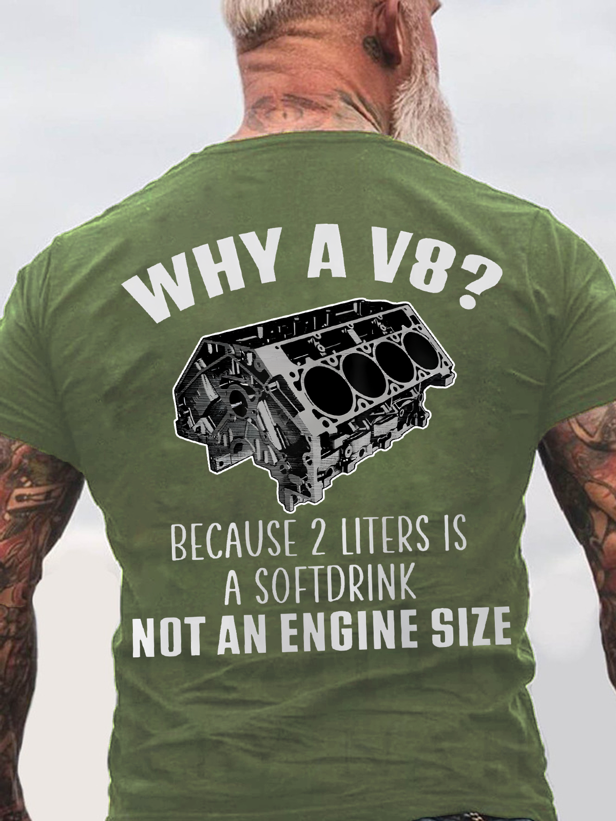 Why A V8 Back Cotton T-Shirt