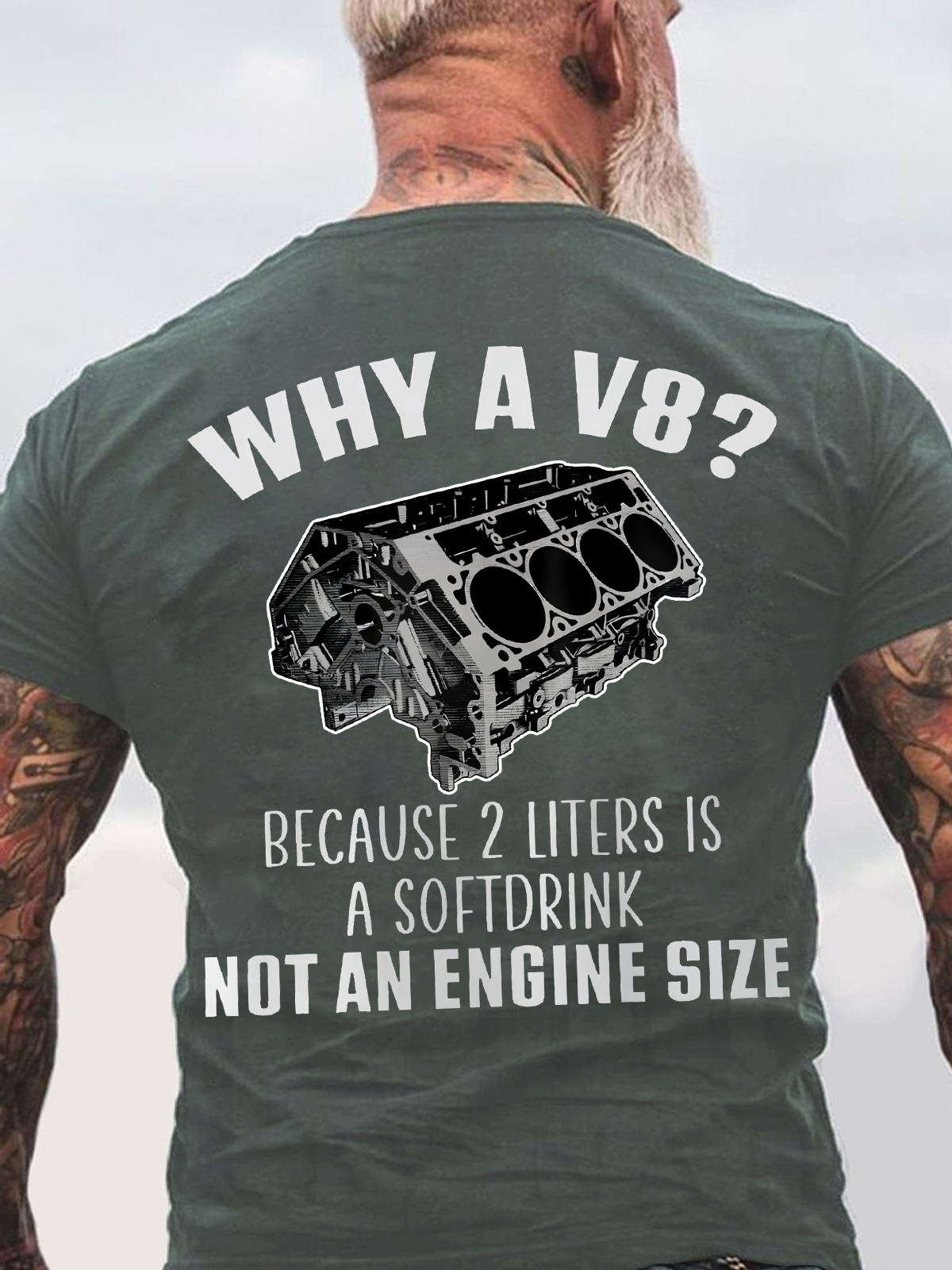 Why A V8 Back Cotton T-Shirt