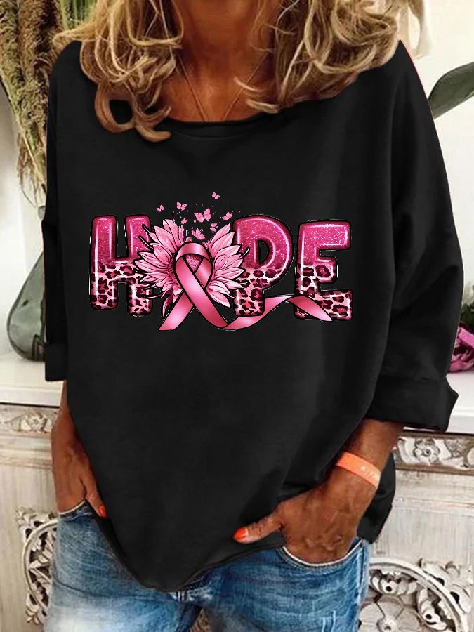 Hope Breast Cancer Casual Sweatshirt