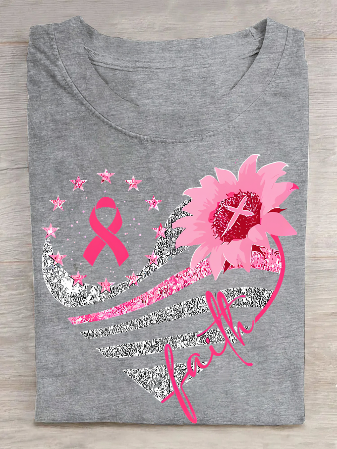 Breast Cancer Bundle In October We Wear Pink Cotton T-Shirt