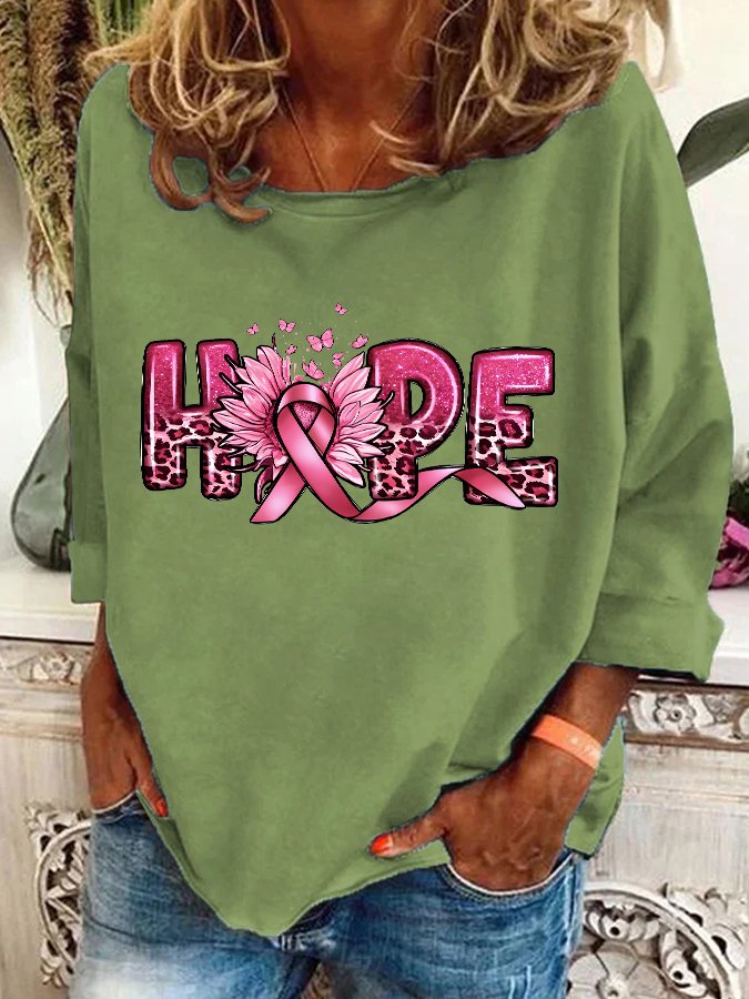 Hope Breast Cancer Casual Sweatshirt