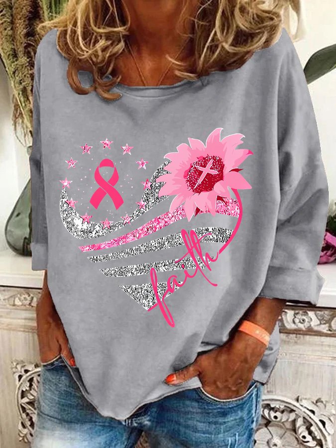 Breast Cancer Bundle In October We Wear Pink Casual Sweatshirt