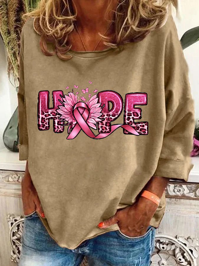 Hope Breast Cancer Casual Sweatshirt