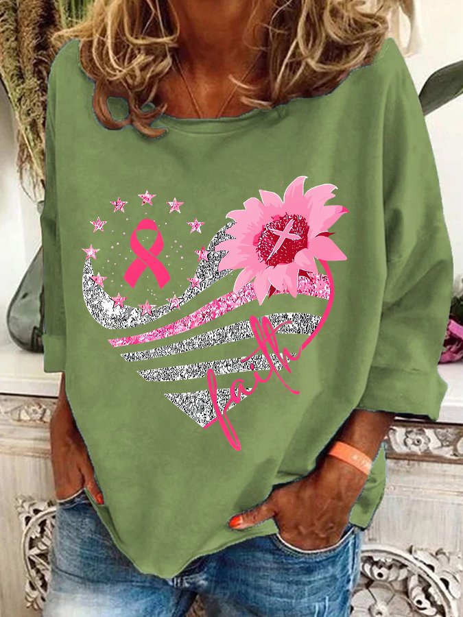 Breast Cancer Bundle In October We Wear Pink Casual Sweatshirt