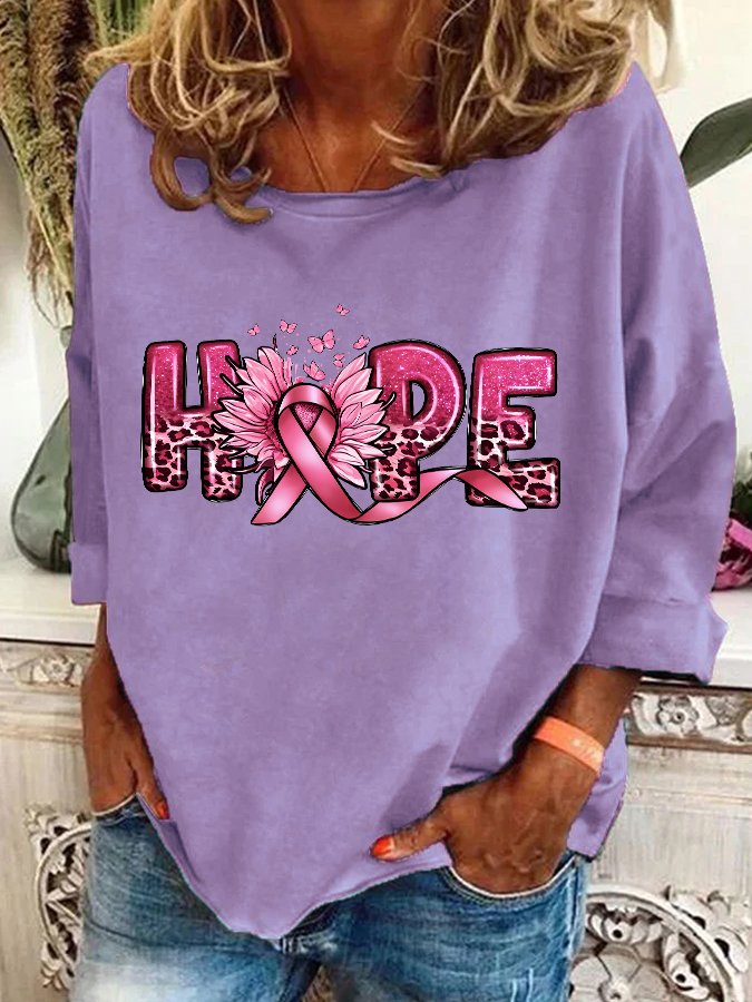 Hope Breast Cancer Casual Sweatshirt