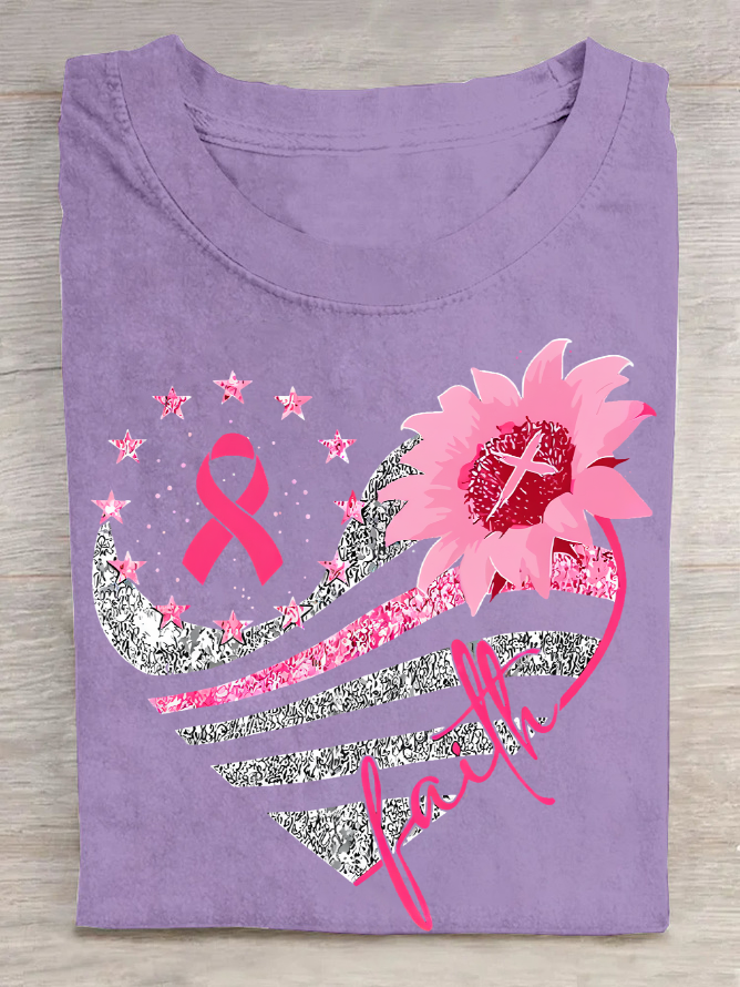 Breast Cancer Bundle In October We Wear Pink Cotton T-Shirt