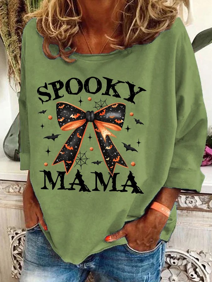 Spooky Mama Halloween Casual Sweatshirt