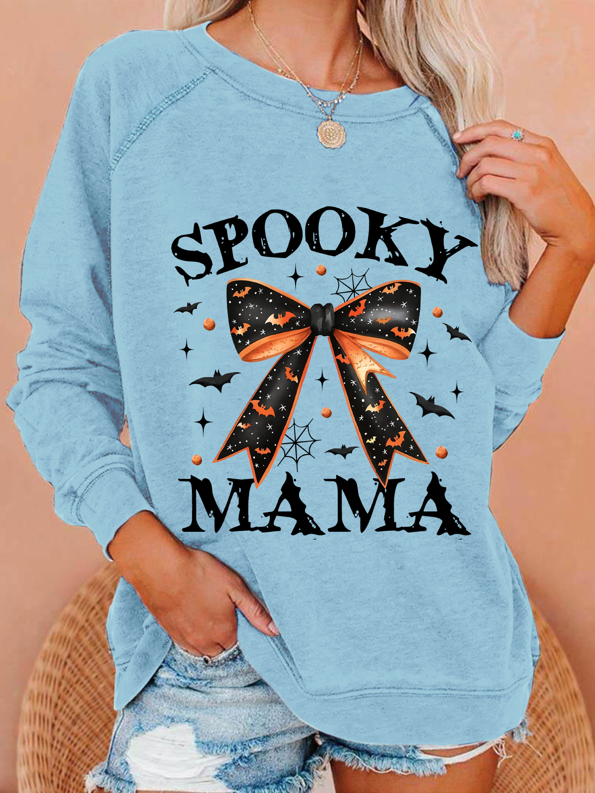 Spooky Mama Halloween Casual Sweatshirt