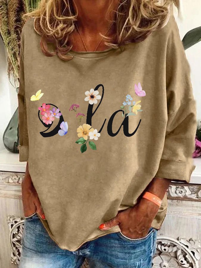 Floral Kamala Comma La Casual Sweatshirt