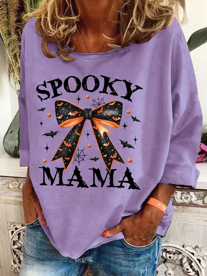 Spooky Mama Halloween Casual Sweatshirt