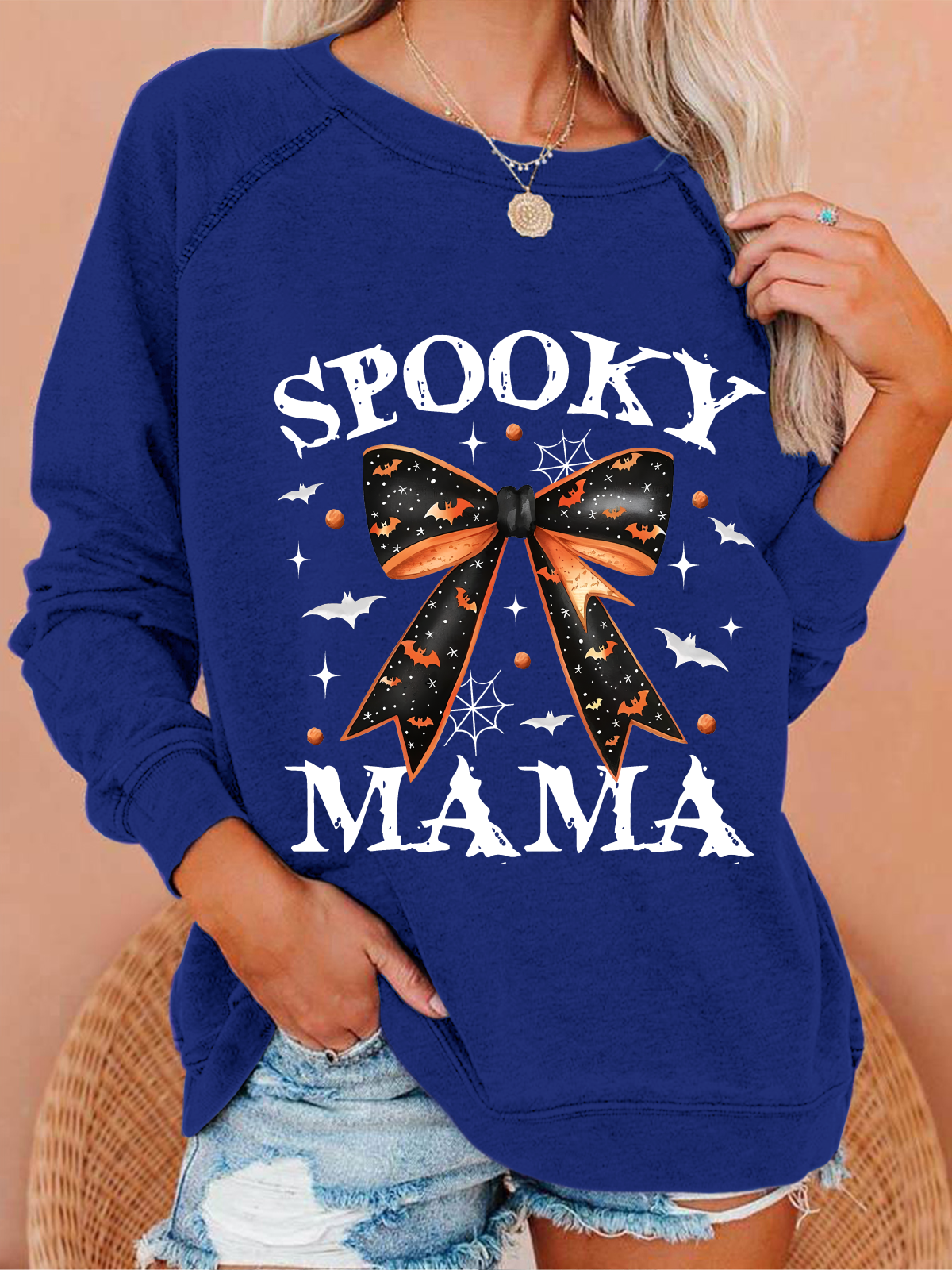 Spooky Mama Halloween Casual Sweatshirt