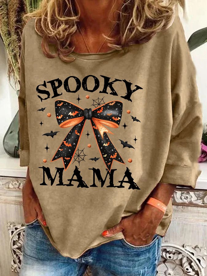 Spooky Mama Halloween Casual Sweatshirt